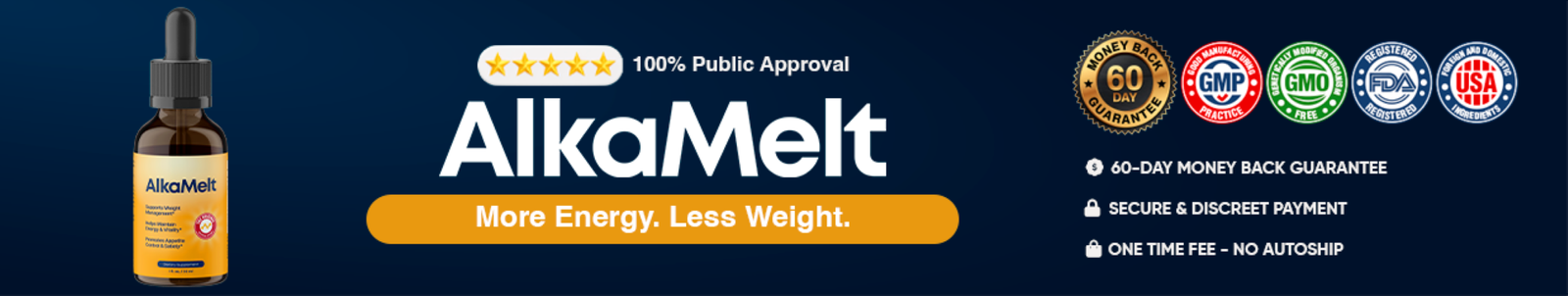 AlkaMelt package offer banner — confirm prices and terms before ordering