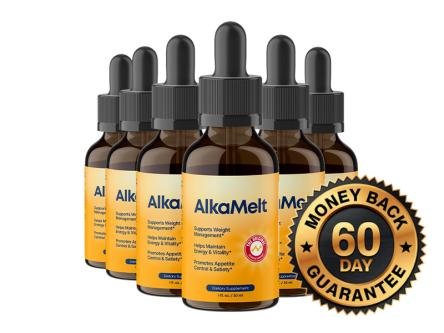 AlkaMelt 60-day money-back guarantee badge